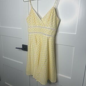 Miami Yellow Floral Mini Dress